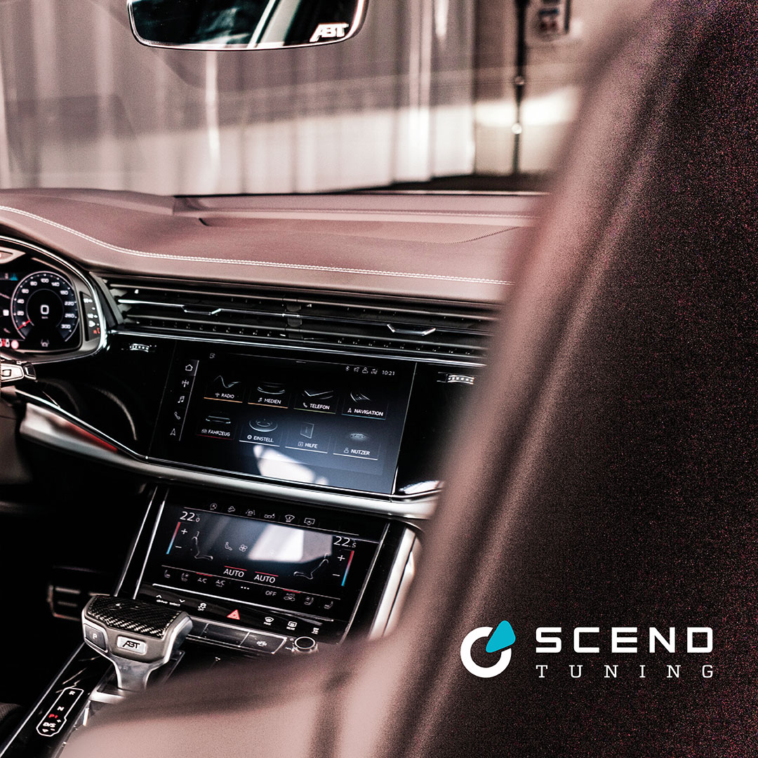 Audi Q8 Tuning Konzept Natural Silverlight von SCEND Tuning, Ansicht Interieur, Active Soundmodul